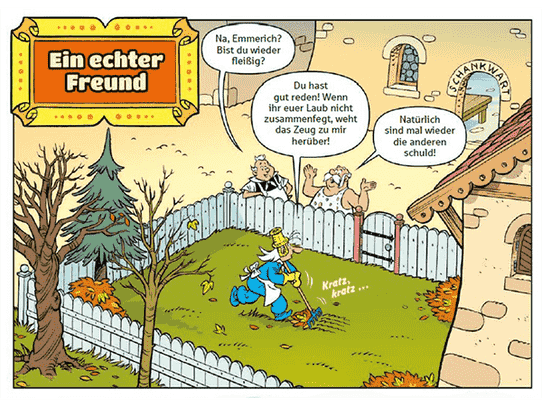 Erstes Bild aus dem Comic "Ein echter Freund"