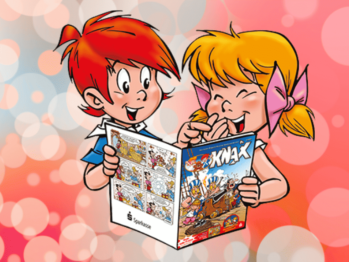 Didi und Dodo lesen das Knax-Heft
